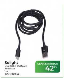 Solight USB kabel USB2.04 konektor 1 m
