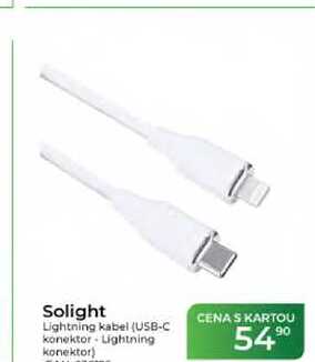 Solight Lightning kabel (USB-C konektor Lightning konektor)  