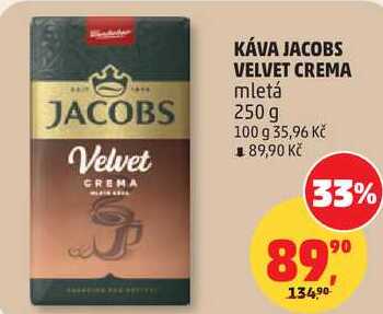 JACOBS VELVET CREMA mletá, 250 g