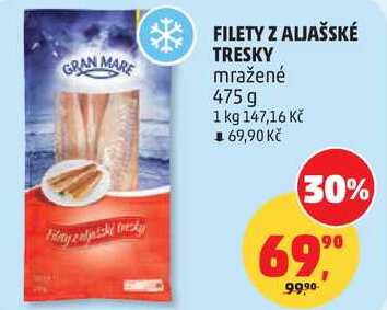 FILETY Z ALJAŠSKÉ TRESKY mražené, 475 g 