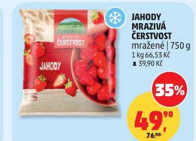 JAHODY MRAZIVÁ ČERSTVOST mražené, 750 g