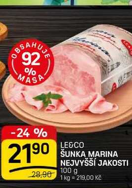 ŠUNKA MARINA NEJVYŠŠÍ JAKOSTI 100 g