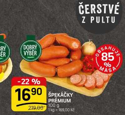 ŠPEKÁČKY PRÉMIUM 100 g 