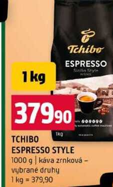 Tchibo ESPRESSO STYLE 1000 g káva zrnková vybrané druhy