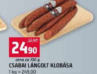 CSABAI LÁNGOLT KLOBÁSA 100g