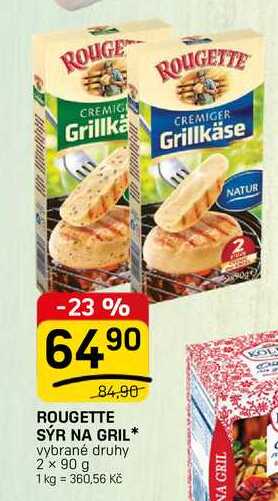 ROUGETTE SYR NA GRIL* vybrané druhy 2x 90 g