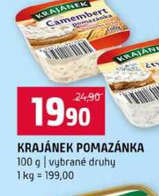 KRAJÁNEK POMAZÁNKA 100 g vybrané druhy
