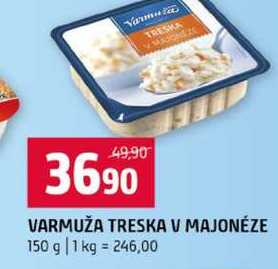 VARMUŽA TRESKA V MAJONÉZE 150 g
