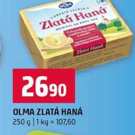 OLMA ZLATÁ HANÁ 250 g