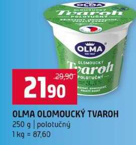 OLMA OLOMOUCKÝ TVAROH 250 g polotučný