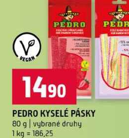 PEDRO KYSELÉ PÁSKY 80 g vybrané druhy