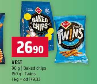VEST 90 g Baked chips 150 g Twins