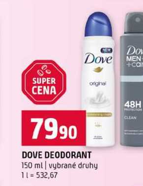 DOVE DEODORANT 150 ml vybrané druhy