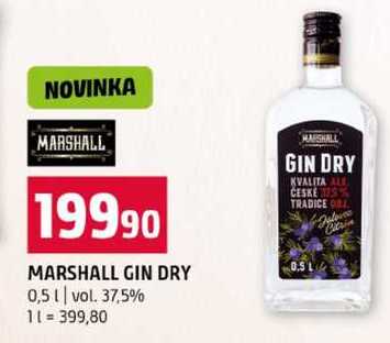MARSHALL GIN DRY 0,5l vol. 37,5%