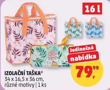 IZOLAČNÍ TAŠKA 34 x 16,5 x 36 cm, různé motivy, 1 ks