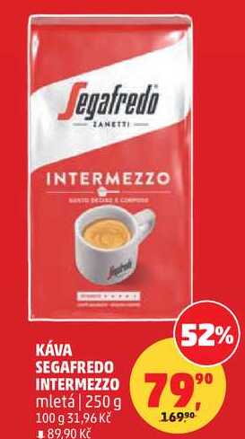 KÁVA SEGAFREDO INTERMEZZO mletá, 250 g 