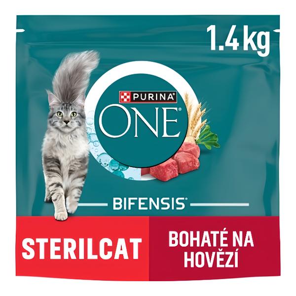 Purina ONE Bifensis Sterilised granule pro kočky, hovězí