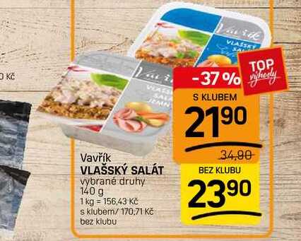 VLAŠSKÝ SALÁT vybrané druhy 140 g