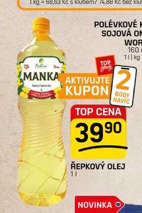 ŘEPKOVÝ OLEJ 1l