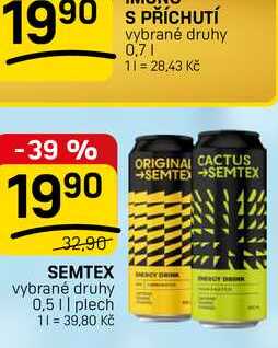 SEMTEX vybrané druhy 0,5l, plech