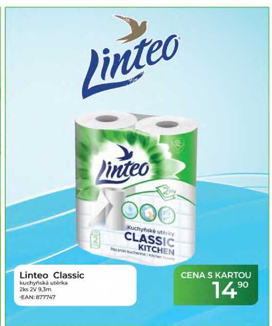 Linteo Classic kuchyňská utěrka 2ks 2V 9,3m