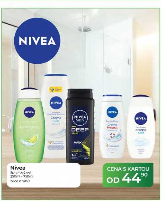 Nivea Sprchový gel 250ml - 750ml  