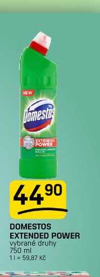 DOMESTOS EXTENDED POWER vybrané druhy 750 ml