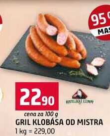 GRIL KLOBÁSA OD MISTRA 100g