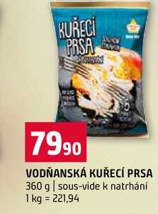 VODŇANSKÁ KUŘECÍ PRSA 360 g sous-vide k natrhání 