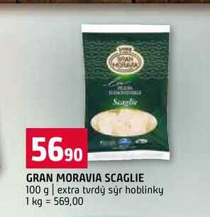 GRAN MORAVIA SCAGLIE 100 g extra tvrdý sýr hoblinky 