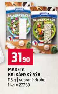 MADETA BALKÁNSKÝ SÝR 115 g vybrané druhy 