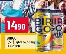 BIRGO 0,5l vybrané druhy 