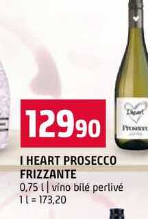I HEART PROSECCO FRIZZANTE 0,75l víno bílé perlivé 