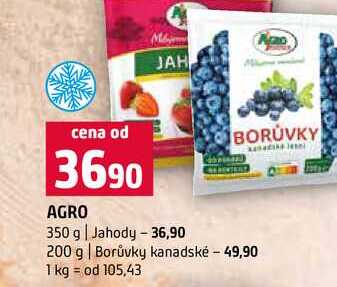 AGRO 350 g Jahody BORŮVKY 200 g Borůvky kanadské 