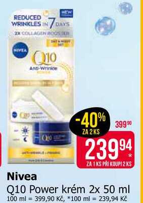 Nivea Q10 Power krém 2x 50 ml