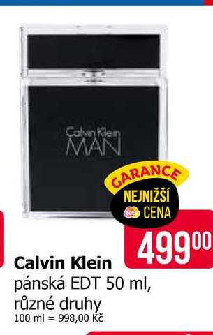Colvin Klein pánská EDT 50 ml, různé druhy 