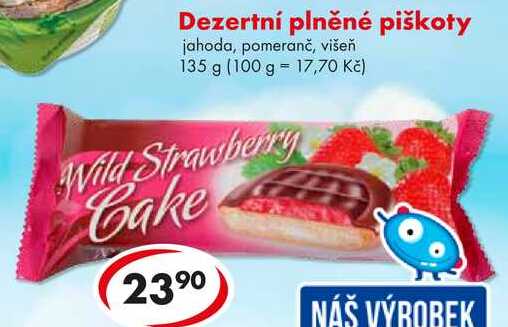 Dezertní plněné piškoty, 135 g