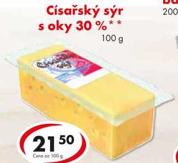 Císařský sýr s oky 30%, 100 g