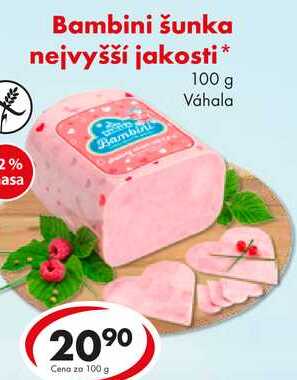 Bambini šunka nejvyšší jakosti, 100 g