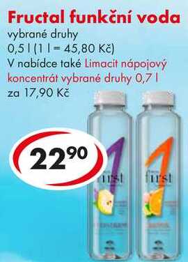 Fructal funkční voda, 0,5 l