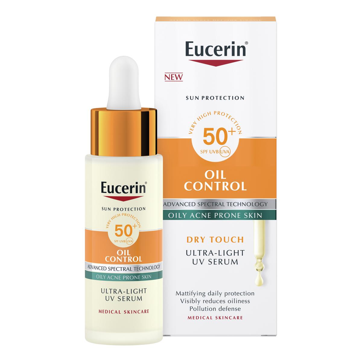 Eucerin SUN UV Serum na opalování na obličej SPF50+ 30ml