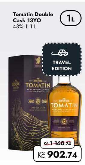 Tomatin Double Cask 13YO 43% 1 L