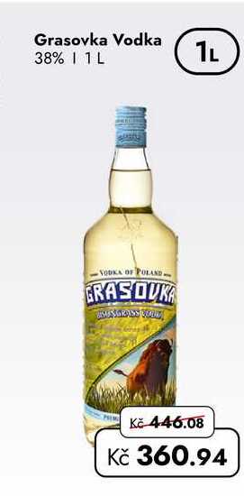 Grasovka Vodka 38% 1 L   