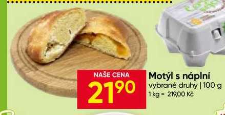 Motýl s náplní vybrané druhy 100 g 