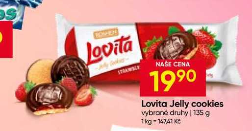 Lovita Jelly cookies vybrané druhy 135 g