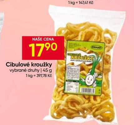 Cibulové kroužky vybrané druhy 45 g