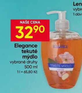 Elegance tekuté mýdlo vybrané druhy 500 ml 