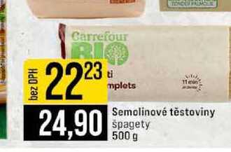 Semolinové těstoviny špagety 500 g 