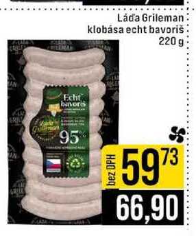 Láďa Grileman klobása echt bavoriš 220 g 