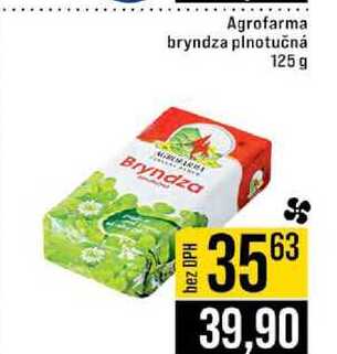 Agrofarma bryndza plnotučná 125 g